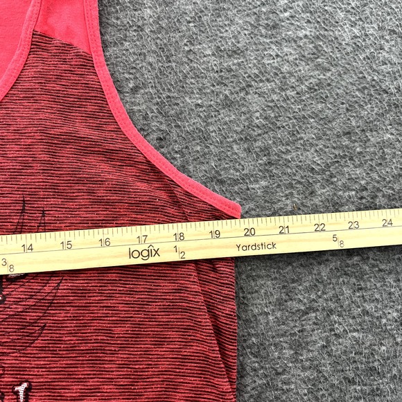 Harley Davidson Connecticut Tank Shirt Womens XL Striped Biker Motorcycles Pink - Picture 8 of 10